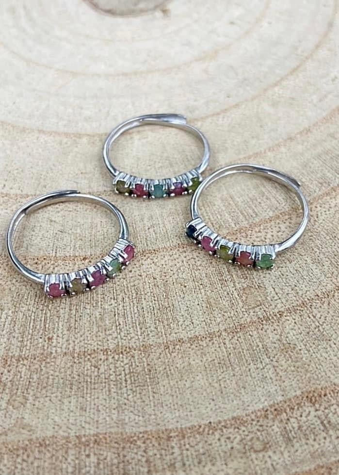 Mixed Tourmaline Rings