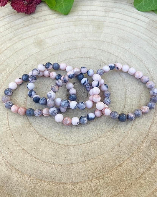 Pink Zebra Jasper Bracelets 8mm