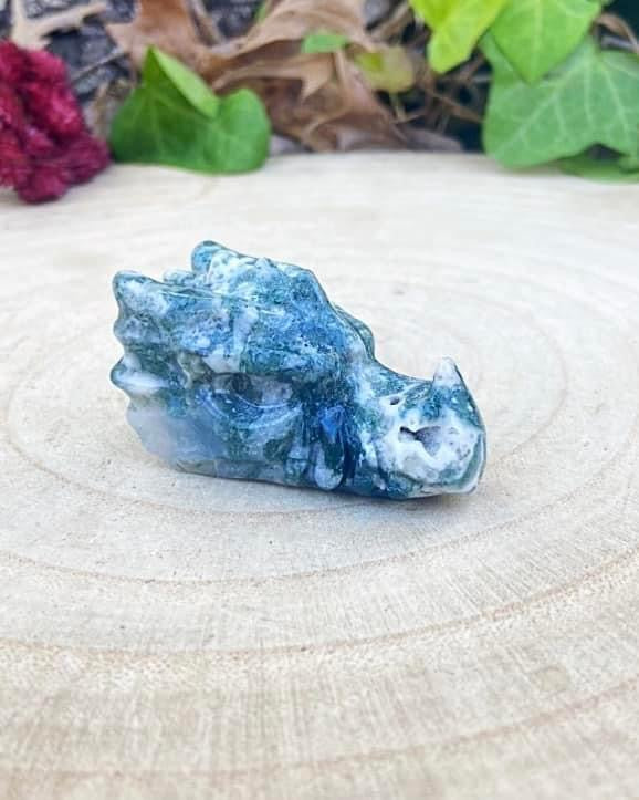 Moss Agate Dragon